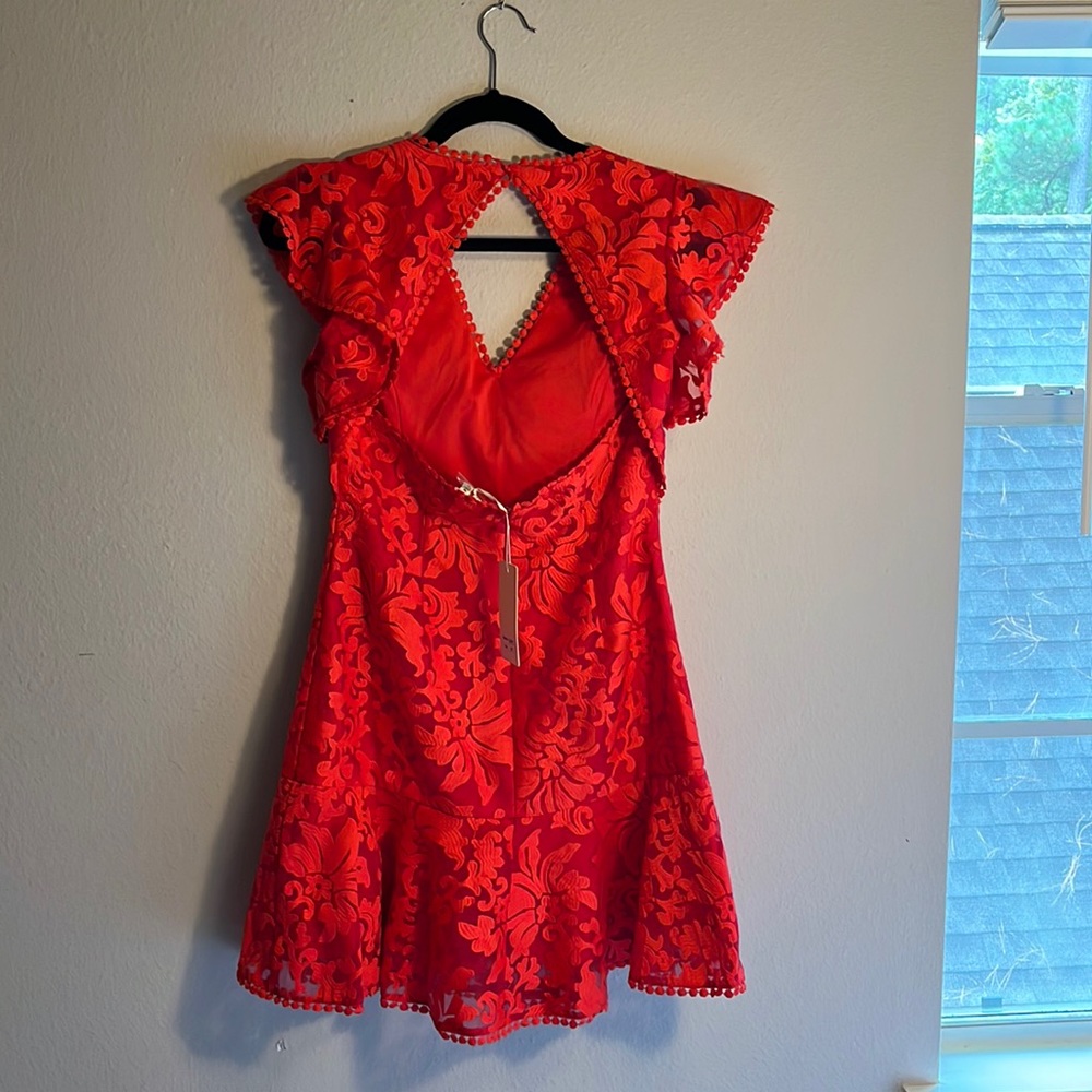Red lace brand new fun & flirty dress.